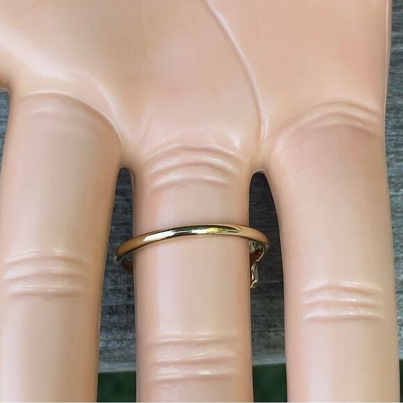 NWT New Urban Outfitters UO 444 Gold Stackable Angel Lucky Numbers Ring Size 7 - Picture 3 of 5